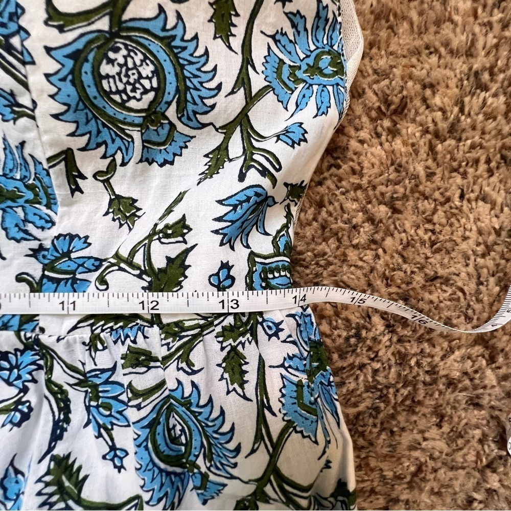 Eddy Clark Floral Maxi Boho Dress Medium Blue & White NWT - Picture 13 of 13